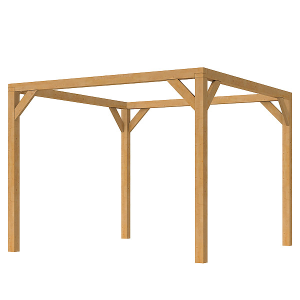 <p><strong>JWOODS Pergola</strong></p><p>Een sfeervolle houten pergola in je tuin voor een scherpe prijs? Ontdek de JWOODS Pergola. Laat je verrassen door de vele mogelijkheden en bouw razendsnel een JWOODS Doe Het Zelf Pergola.</p><p><strong>Sfeermaker in de tuin</strong></p><p>Een pergola van JWOODS hout blinkt uit in sfeer, veelzijdigheid en gemak. De pergola kan gemakkelijk worden uitgebreid met Solem zonwering of verlichting.</p><p><strong>Doe het zelf bouwpakket</strong></p><p>Het doe het zelf pakket wordt compleet geleverd bevestigingsmaterialen. Wil je exact weten waar het pakket uit bestaat? Scroll dan naar beneden voor de complete materialenlijst. De palen worden geleverd zonder inkeping, dat betekent dat je de palen zelf dient in te kopen volgens het verwerkingsvoorschrift</p><p><strong>Fundering Pergola</strong></p><p>Voor een solide constructie monteer je de palen op betonpoeren. Rondom de poeren stort je (snel)beton. De getoonde maten zijn de funderingsmaten. Betonpoeren zijn in verschillende uitvoeringen verkrijgbaar. Wij raden de betonpoer de luxe 18x18x50 van aan. Deze zitten niet standaard bij de Pergola.</p><p><strong>Onderhoud Pergola</strong></p><p>Een JWOODS Pergola behoeft weinig onderhoud. Echter raden wij aan om het hout te behandelen met de producten van Hermadix. Voordelen:</p><ul>	<li>​​​​​​​Verlengt de levensduur van het hout</li>	<li>Beschermt het hout tegen krimpen, zwellen, kromtrekken en scheuren door uitdroging en vocht</li>	<li>Behoudt de mooie kleur en gaat het natuurlijke vergrijzingsproces tegen</li>	<li>Beschermt het hout tegen UV-straling, vocht, schimmels en houtrot</li></ul><p>Zit jouw ideale pergola niet bij de collectie? Neem gerust contact op, we helpen je graag verder.</p>