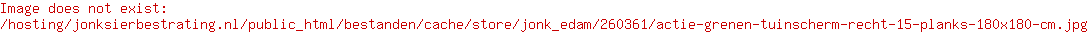 <p><strong>Grenen plankenscherm</strong></p><p>Geniet van het buitenleven met de grenen plankenschermen van Sierbestrating Jonk. De plankenschermen zijn zeer voordelig en laten zich ook zeer gemakkelijk plaatsen. U creeërt uw tuinafscheiding in een handomdraai. De schermen zijn door middel van een vacuüm- en drukmethode geïmpregneerd waardoor het langduriger beschermd is tegen schimmel en houtrot. Alle grenen geschaafde plankenschermen (15 mm dik) zijn tweezijdig geschroefd (gegalvaniseerd).</p>
