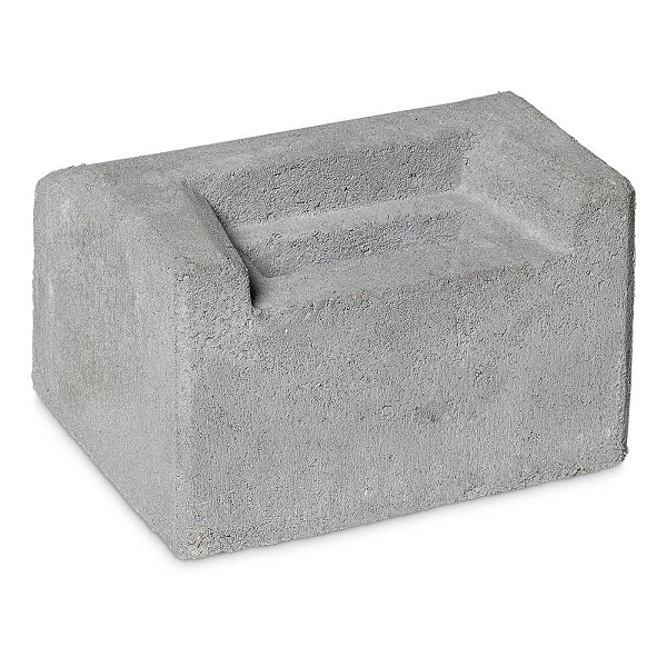 Sluitblok Hek 30x25x18 cm grijs