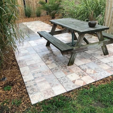 Restpartij Zwanenburg: ca. 11,5m2 Marlux Designtegel 60x60x3 cm Mosaic Arabica