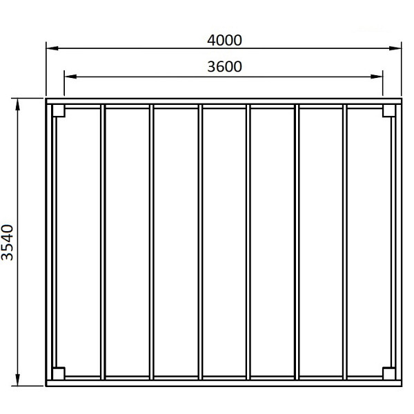 <p><strong>JWOODS Buitenverblijf XL 400x354cm Geschaafd</strong></p><p>Voor een voordelige prijs een prachtige overkapping in je tuin plaatsen? Dat kan met een JWOODS Buitenverblijf, een goedkope terrasoverkapping, samengesteld als ‘doe het zelf bouwpakket’. Het grote voordeel van het JWOODS concept zit hem in de prijs, welke een stuk voordeliger is in vergelijking met een prefab pakket. Uit onze voorraad tuintimmerhout stellen we een bouwpakket samen uit de beste naaldhoutsoorten, zoals Lariks, Douglashout en Redwood. Bij aanschaf wordt je uiteraard voorzien van een duidelijke opbouwinstructie.  </p><p><strong>Doe het zelf bouwpakket</strong></p><p>Het doe het zelf pakket wordt compleet geleverd inclusief dakbedekking, stadsuitloop, bevestigingsmaterialen etc. Wil je exact weten waar het pakket uit bestaat? Scroll dan naar beneden voor de complete materialenlijst. Betonpoeren, EPDM pakket, een hemelwater afvoerset, een dakverankeringset en ventilatieroosters zijn optioneel en kunnen besteld worden bij de extra opties.</p><p><strong>Fundering Overkapping</strong></p><p>Voor een solide constructie monteer je de palen op betonpoeren. Rondom de poeren stort je (snel)beton. De getoonde maten zijn de funderingsmaten. Het dak overstek is standaard 30 cm diep en 5 cm in de breedte. Betonpoeren zijn in verschillende uitvoeringen verkrijgbaar. Wij raden de betonpoer de luxe 22x22x40 cm van harte aan.</p><p><strong>Overkapping van Lariks Douglashout en Redwood</strong></p><p>Een JWOODS Buitenverblijf wordt samengesteld uit Douglashout en Redwood hout.<br /><br />Douglas/Lariks is een prachtig duurzaam materiaal. Het heeft een mooie rood/oranje gevlamde kleur. Binnen het assortiment kan je kiezen uit "geschaafd" of "fijnbezaagd" douglas hout. Geschaafde materialen hebben een zacht en glad oppervlak. De geschaafde materialen zijn zeer maatvast door het drogen van het hout. Door uitdroging van Douglas hout is er wel kans op scheurvorming in palen of planken, dit doet echter niets af aan de kwaliteit van het hout. De fijnbezaagde materialen zijn wat ruwer aan oppervlak en de kopkanten kunnen wat splinterig zijn. Fijnbezaagd hout word vers gezaagd en kan na indrogen wat minder maatvast zijn. Ook kan er op fijnbezaagd materiaal schimmelvorming ontstaan.</p><p>JWOODS RedWood is een PEFC/FSC gekeurd, geïmpregneerd naaldhoutproduct met een warme, roodroze uitstraling. RedWood heeft dezelfde warme, authentieke uitstraling als douglashout én het behoudt lang zijn kleur. Het is daarmee een prachtig alternatief voor Douglashout.</p><p><strong>Dakbedekking</strong></p><p>Een JWOODS Buitenverblijf wordt geleverd inclusief dakbedekking voor het platte dak. De optie EPDM rubberfolie wordt compleet op maat aangeleverd met EPDM lijm. Voor de afvoer van het hemelwater wordt een vierkante stadsuitloop meegeleverd.</p><p><strong>Onderhoud Overkapping</strong></p><p>Een JWOODS Buitenverblijf behoeft weinig onderhoud. Echter raden wij aan om het hout te behandelen met de producten van Hermadix. Voordelen:</p><ul>	<li>​​​​​​​Verlengt de levensduur van het hout</li>	<li>Beschermt het hout tegen krimpen, zwellen, kromtrekken en scheuren door uitdroging en vocht</li>	<li>Behoudt de mooie kleur en gaat het natuurlijke vergrijzingsproces tegen</li>	<li>Beschermt u het hout tegen UV-straling, vocht, schimmels en houtrot</li></ul><p>Voor een voordelige prijs een prachtige overkapping in je tuin plaatsen? Dat kan met een JWOODS Buitenverblijf, een goedkope terrasoverkapping, samengesteld als ‘doe het zelf bouwpakket’. Het grote voordeel van het JWOODS concept zit hem in de prijs, welke een stuk voordeliger is in vergelijking met een prefab pakket. Uit onze voorraad tuintimmerhout stellen we een bouwpakket samen uit de beste naaldhoutsoorten, zoals Lariks, Douglashout en Redwood. Bij aanschaf wordt je uiteraard voorzien van een duidelijke opbouwinstructie.  </p>