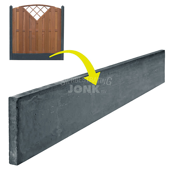 <p><strong>Betonschutting</strong></p><p>Een beton- en houtschutting is een goed alternatief voor een gemetselde muur. Voor het plaatsen van dit systeem behoef je geen fundering aan te leggen en de duurzaamheid is nagenoeg hetzelfde. Ook is een beton- en houtschutting vele malen goedkoper dan metselwerk. Wanneer je kiest voor een beton- en houtschutting van Jonk, dan kies je voor een duurzaam product. De betonpalen en platen zijn verkrijgbaar in de kleuren grijs en antraciet.</p><p>Je kunt bij dit systeem nagenoeg alle tuinschermen bevestigen. Let op! Een betonpaal wordt geproduceerd met twee gaten. Deze gaten zijn bedoeld voor het unibeslag waarbij de L-beugels aan elkaar verbonden worden d.m.v. een stuk tapeind die door de gaten in de palen gaan. Deze gaten zitten op een bepaalde hoogte welke overeenkomen met een horizontale ligger van een 21-planks scherm of een douglas scherm. Bij alle overige schermen komen de horizontale liggers niet overeen met het voorgeboorde gat. Er zal dus een extra gat geboord moeten worden in de paal of je bevestigt het uni-beslag met kleinere schroeven alleen aan de plank.</p>