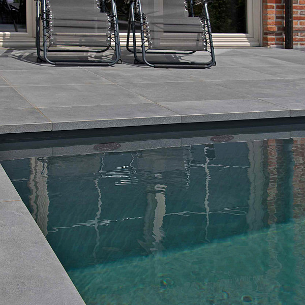 CeraLuxe 90x90x3 cm Belgian Bluestone Grigio  Nog maar 145m2