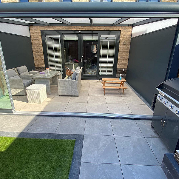 Actietegel Keramiek op Beton 60x60x4 cm Slate Design Greige