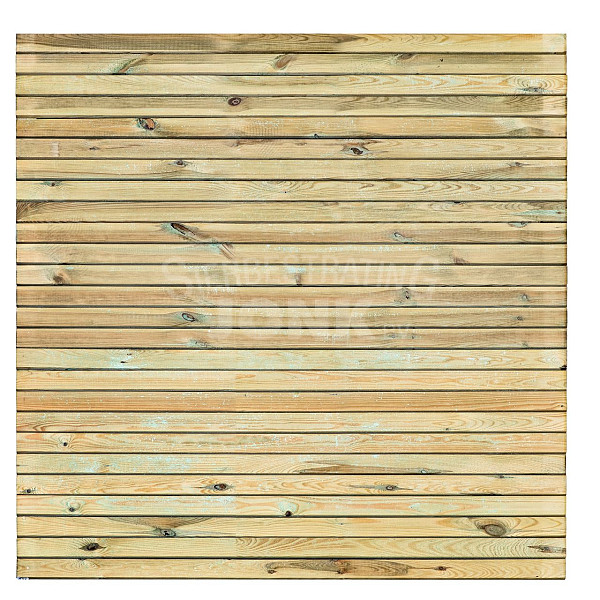 <h1><strong>Tuinscherm Borne</strong></h1><p>Grenenhout is een veelvoorkomend type hout dat afkomstig is van de groep naaldbomen die behoren tot het geslacht Pinus. Het wordt gewaardeerd om zijn veelzijdigheid, beschikbaarheid en relatieve betaalbaarheid. Hier zijn enkele kenmerken en toepassingen van grenenhout:</p><p>-  Eigenschappen: Grenenhout heeft meestal een lichte kleur, variërend van witachtig tot gelig bruin. Het heeft een fijne nerf en een gelijkmatige textuur. Grenenhout is over het algemeen een zacht hout, wat betekent dat het gemakkelijk te bewerken en te vormen is. Het heeft echter wel de neiging om gevoelig te zijn voor deuken en krassen, vanwege de relatieve zachtheid.</p><p>-  Duurzaamheid: Grenenhout is minder duurzaam dan sommige andere houtsoorten, zoals douglashout. Het heeft de neiging om gevoeliger te zijn voor insectenplagen en rot, vooral als het wordt blootgesteld aan vochtige omstandigheden. Om de duurzaamheid te verbeteren, kan grenenhout behandeld worden met beits, verf of houtbeschermingsmiddelen.</p><p>-  Behandeling en afwerking: Grenenhout kan mooi worden afgewerkt en gebeitst om de natuurlijke uitstraling te behouden of om een andere kleur te krijgen. Het hout absorbeert vlekken goed, waardoor het gemakkelijk is om de gewenste afwerking te bereiken. Daarnaast kan het ook worden geschilderd in verschillende kleuren om bij de gewenste stijl te passen.</p><h2>Productbeschrijving</h2><p>Houtsoort: Grenen</p><p>Afwerking: Geschaafd</p><p>Behandeling: Geïmpregneerd</p><p>Materiaal: Hout</p><p>Keurmerk: Fsc</p><p>Breedte: 180 cm.</p><p>Hoogte: 180 cm.</p><p>Dicht scherm: Nee</p><p>Aantal planken: 26-planks</p><p>Bevestigingsmethode: Rvs geschroefd</p><p>Horizontaal en verticaal toepasbaar (past horizontaal niet in een sleufpaal): Nee</p><p>Afmeting planken diepte: 1,6 cm.</p><p>Afmeting planken breedte: 6,9 cm.</p><p>Afmeting planken Breedte minimum: 5,8</p><p>Afmeting tussenregel diepte: 1,6 cm.</p><p>Afmeting tussenregel breedte: 6,8 cm.</p><p>Extra informatie:Dit scherm heeft één zichtzijde</p>