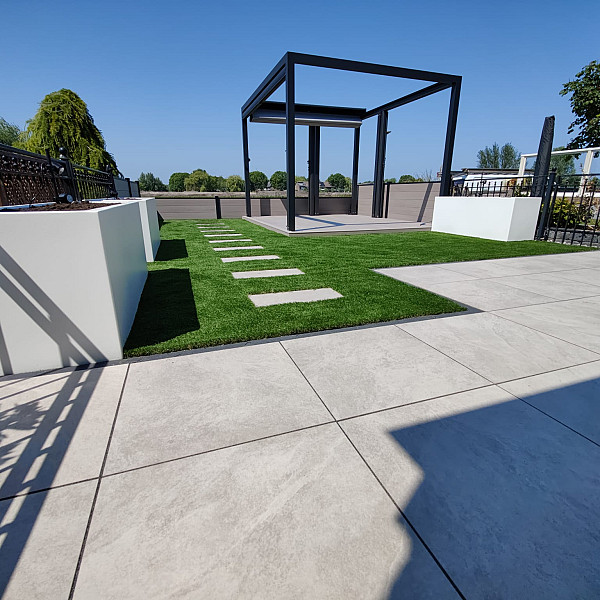Actietegel Keramiek op Beton 60x60x4 cm Slate Design Greige (beperkt leverbaar)