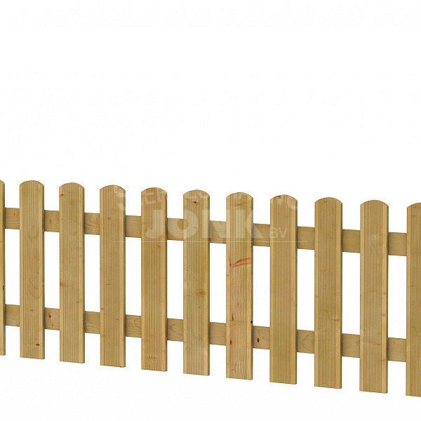 <p>De reliëf rechthekken zijn sierlijke en simpele hekwerken. De planken zijn geschaafd en fijngeribbeld voor een mooi glad en zacht uiterlijk. Ze zijn op meerdere hoogten verkrijgbaar met een in dezelfde hoogte een bijhorende poort.</p>