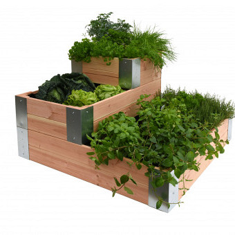 Douglas minigarden hoekmodel 100 x 100 x 60 cm., onbehandeld