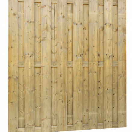 <h2><strong>Tuinschermen</strong></h2><h3>Extra hoog, dus meer privacy. Gemaakt van 15 planken 1,5x14 cm op 3 tussenplanken. Zeer solide, dikte scherm bijna 5 cm (De opgegeven maten van de schermen zijn circa maten en kunnen licht afwijken)</h3>