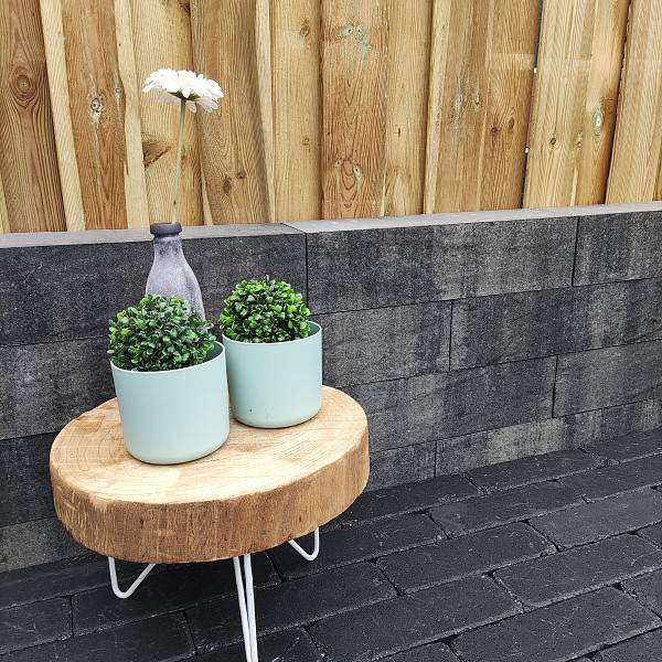 Restpartij Zwanenburg: ca. 46 stuks Pallatico Blocks 60x15x15 cm Nero/Grey