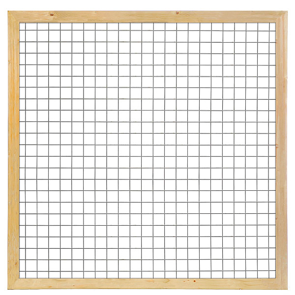 Gaaselement 180x180 cm met kader 4,5x7 cm geïmpregneerd grenen