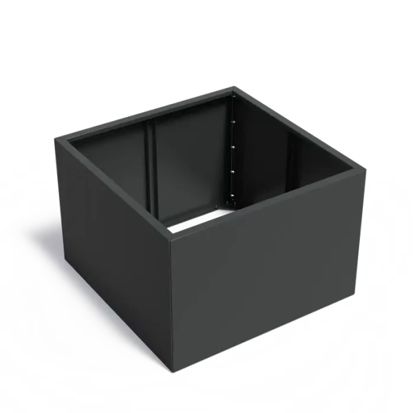 Plantenbak Carrez Connect zonder bodem gecoat staal 120x120x80 cm