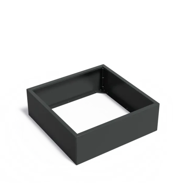 Plantenbak Carrez Connect zonder bodem gecoat staal 120x120x40 cm