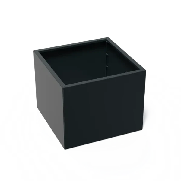 Plantenbak Carrez Connect zonder bodem gecoat staal RAL7021 100x100x80 cm