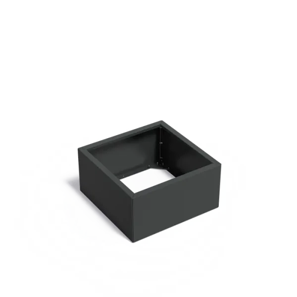 Plantenbak Carrez Connect zonder bodem gecoat staal 80x80x40 cm