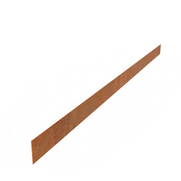 Kantopsluiting Recht Cortenstaal 2 mm 230x10 cm