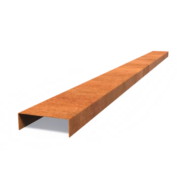 Overzetprofiel recht Cortenstaal 2 mm 230x15,4x5 cm