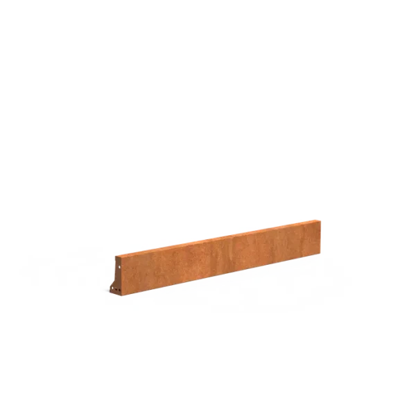 Keerwand recht Cortenstaal 2 mm 150x20 cm