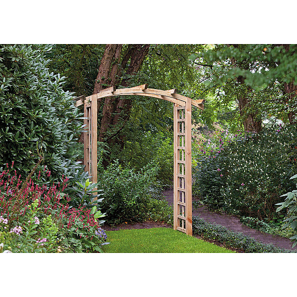 <h1><strong>Pergola</strong></h1><p>Pergola's zijn er in diverse afmetingen en stijlen. Ideaal om bijvoorbeeld een rozenboog te maken en extra sfeer aan de tuin te geven.</p><h2>Productbeschrijving</h2><p>Afwerking: Geschaafd</p><p>Behandeling: Geïmpregneerd</p><p>Materiaal: Hout</p><p>Houtsoort: Grenen</p><p>Keurmerk: Fcs</p><p>Uitvoering: Toog</p><p>Diepte: 50 cm.</p><p>Breedte: 180 cm.</p><p>Hoogte: 220 cm.</p><p>Bevestigingsmaterialen inbegrepen: Ja</p><p>Kopmaat staanders diepte: 6,8 cm.</p><p>Kopmaat staander breedte: 6,8 cm.</p><p>Kopmaat schoren diepte: 4 cm.</p><p>Kopmaat schoren breedte: 6,5 cm.</p><p>Paallengte: 200 cm.</p>