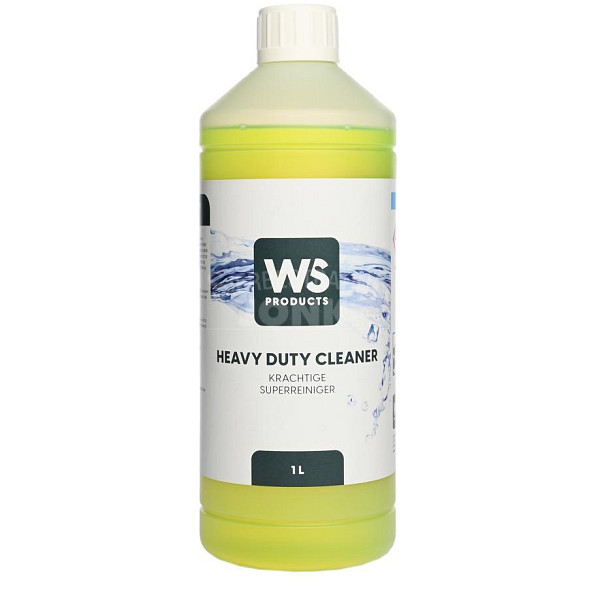 <p>WS Heavy Duty is een krachtreiniger die geschikt is voor het schoonmaken van je bestrating.<br /><br />Je kunt met 1 fles WS Heavy Duty gemiddeld een oppervlakte reinigen van circa 50 m2.</p>