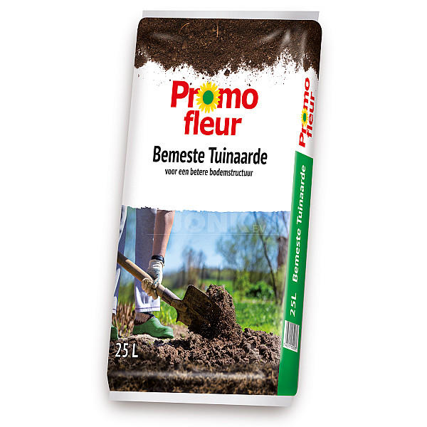 <p>Bemeste tuinaarde is een organische bodemverbeteraar op basis van tuinturf, compost en mest.Bemeste tuinaarde is geschikt voor aanleg, structuurverbetering, egaliseren, onderhoud en ophogen van tuin en border.</p>
