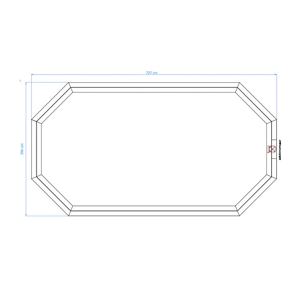 <h1><strong>Zwembaden</strong></h1><p>De zwembaden zijn vervaardigd van onder druk geïmpregneerd Noord Europees grenenhout. Deze zijn duurzaam en leverbaar in diverse afmetingen waardoor ze in bijna elke tuin voor jarenlange waterpret zorgen. Je kunt de zwembaden uitbreiden met verschillende accessoires. Alle modellen zijn eenvoudig op te bouwen met behulp van de bijgeleverde montage-instructie.</p><h2>Doe-het-zelfpakket</h2><ul>	<li>Houten ombouw</li>	<li>Geotextiel, comfortabele, isolerende (onzichtbare) onderlaag.</li>	<li>PVC liner (zichtbare binnenbekleding) met bevestigingen en een linerlock.</li>	<li>Skimmer en inlaat (zorgen ervoor dat het zwembad schoon blijft).</li>	<li>RVS en houten trap</li>	<li>Pomp</li>	<li>Zandfilter met bovenklep</li>	<li>Filterzand</li>	<li>Set buizen en hulpstukken voor pomp- en filtermontage</li>	<li>Montage-instructies</li></ul><h2>Zwembad inbouwen</h2><p>Het zwembad kan volledig in de grond worden geplaatst. In dat geval moet je de ombouw van het zwembad extra beschermen. Alvorens de constructie te installeren, raden wij aan alle onderdelen met olie of houtolie te behandelen. Het gat in de grond moet iets groter zijn dan de afmetingen van het zwembad, zodat een stabiele vlakke en stevige ondergrond kan worden gerealiseerd. De isolatie en de behandeling van de ombouw moeten worden uitgevoerd volgens de bijgeleverde documentatie van het zwembad.</p><h2>Productbeschrijving</h2><p>Materiaal: Hout</p><p>Kuipmateriaal: Polyester</p><p>Diepte: 396 cm.</p><p>Breedte: 727 cm.</p><p>Hoogte: 138 cm.</p><p>Inhoud: 25,45 m³</p><p>Garantie: Ja</p><p>Inbegrepen: Geleverd als doe-het-zelfpakket inclusief houten ombouw zwembad, pvc liner met bevestigingen en een linerlock, geotextiel grond en muren, een skimmer en inlaat, rvs ladder 3 of 4 treden met geflensde ankerconverters en schroeven voor montage, pomp- en zandfilter met bovenklep, filterzand, set buizen en hulpstukken voor pomp- en filtermontage en montage-instructies.</p><p>Extra informatie: Vervaardigd van onder druk geïmpregneerd Noord-Europees grenenhout. Houtdikte ombouw 45x145 mm.</p>