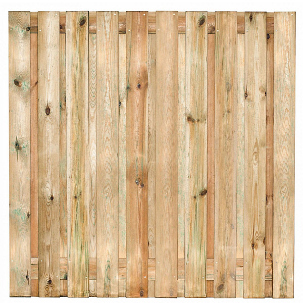 Tuinscherm Enschede geschaafd geïmpregneerd grenen 21-planks 180x180 cm