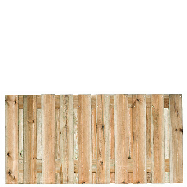 Tuinscherm Enschede geschaafd geïmpregneerd grenen 21-planks 180x90 cm