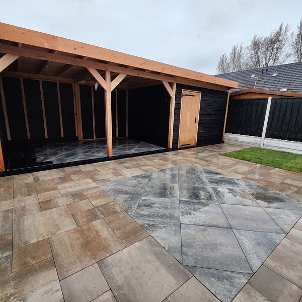 Restpartij Schagen: 39,56m2 Smartton Groot Wildverband 4cm Kilimanjaro