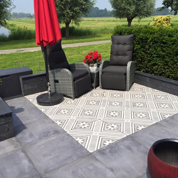 <h1><strong>GeoCeramica ConCreet</strong></h1><p>Sommige materialen floreren in al hun eenvoud. De serie Concreet is enerzijds heel subtiel met zachte cementtinten. Anderzijds biedt de serie een heel speels patroon om jouw terras een eigen draai te geven. Wissel de genuanceerde en gedecoreerde tegels af of leg ergens een stijlvol accent.</p><h2><strong>Industriële Elegantie: Keramische Tegels met Betonlook voor jouw tuin en terras</strong></h2><p>Geef je buitenruimte een eigentijdse uitstraling met onze keramische tegels met betonlook. Ontdek de perfecte balans tussen industriële robuustheid en tijdloze elegantie, terwijl je de mogelijkheid hebt om jouw persoonlijke stempel te drukken met unieke motief tegels.</p><p><strong>1. Urban Chic Design:</strong> Breng de stedelijke elegantie naar je tuin en terras met onze keramische tegels die de industriële uitstraling van beton nabootsen. Deze tegels voegen een modern en eigentijds element toe aan je buitenruimte, terwijl ze tegelijkertijd een warme en uitnodigende sfeer behouden.</p><p><strong>2. Duurzaamheid en Onderhoudsgemak:</strong> Geniet van de esthetiek van beton zonder de nadelen. Onze keramische tegels zijn duurzaam, bestand tegen weersinvloeden en vereisen minimaal onderhoud. Zo kun je onbezorgd genieten van je tuin en terras, wetende dat de betonlook langdurig behouden blijft.</p><p><strong>3. Veelzijdigheid in Ontwerp:</strong> Of je nu kiest voor een strakke, moderne uitstraling of een meer eclectische benadering, de betonlook biedt veelzijdigheid in ontwerp. Combineer de tegels met natuurlijke elementen, moderne meubels of levendige planten om een buitenruimte te creëren die zowel eigentijds als uitnodigend is.</p><p><strong>4. Tijdloze Moderniteit:</strong> Ga voor een tijdloze esthetiek met een moderne twist. De betonlook geeft je tuin en terras een eigentijdse uitstraling die de tand des tijds doorstaat. Geniet van de perfecte combinatie van functionaliteit en stijl, terwijl je buitenruimte transformeert tot een ware oase van moderniteit.</p><p>Upgrade je buitenleven met de industriële elegantie van keramische tegels met betonlook. Maak van je tuin en terras een verlengstuk van je persoonlijkheid en geniet van een buitenruimte die zowel verfijnd als uniek is.</p><h2><strong>Ontdek de Revolutie in Tuintegels: Geoceramica - Waar Functionaliteit Samenkomt met Esthetiek</strong></h2><p>Bij Sierbestrating Jonk introduceren we met trots Geoceramica, een innovatieve revolutie in tuintegels die de perfecte balans vindt tussen functionaliteit en esthetiek. Deze geavanceerde keramische tegels zijn ontworpen om aan al je verwachtingen te voldoen en je buitenruimte te transformeren tot een oase van schoonheid en duurzaamheid.</p><p><em>Waarom kiezen voor Geoceramica?</em></p><p><strong>1.</strong> <strong>Dual Power:</strong> Geoceramica combineert de voordelen van keramiek en beton in één unieke tegel. Het keramische oppervlak biedt een luxe uitstraling en is tegelijkertijd bestand tegen krassen, vlekken en verkleuring. Het betonnen draagsysteem zorgt voor de benodigde stabiliteit en duurzaamheid.</p><p><strong>2. Extreme Weerbestendigheid:</strong> Dankzij de geavanceerde productietechnieken zijn Geoceramica tegels bestand tegen extreme weersomstandigheden. Vorst, hitte of regen, deze tegels blijven hun schoonheid behouden, jaar na jaar.</p><p><strong>3. Eenvoudige Installatie:</strong> Het unieke ontwerp van Geoceramica maakt snelle en eenvoudige installatie mogelijk. Of je nu een ervaren klusser bent of professionele hulp zoekt, de tegels zijn ontworpen voor een efficiënte plaatsing.</p><p><strong>4. Milieuvriendelijk:</strong> Geoceramica is gemaakt met oog voor het milieu. Het gebruik van duurzame materialen en de lange levensduur van de tegels dragen bij aan een groenere leefomgeving.</p><p><strong>5. Ruime Designkeuze:</strong> Of je nu houdt van strakke lijnen, rustieke texturen of moderne patronen, Geoceramica biedt een breed scala aan designs en kleuren. Personaliseer je buitenruimte naar jouw smaak en creëer een unieke ambiance.</p><p>Upgrade je terras, tuinpad of binnenplaats met de veelzijdige en duurzame Geoceramica tegels van Sierbestrating Jonk. Ontdek de perfecte combinatie van stijl en kracht voor een buitenruimte die de tand des tijds doorstaat.</p><p>Neem contact met ons op voor meer informatie of om onze collectie Geoceramica tegels te bekijken. Maak van je buitenruimte een meesterwerk met Geoceramica!</p>