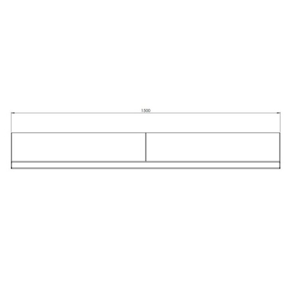 Cortenstaal keerwand recht 150x20x30 cm