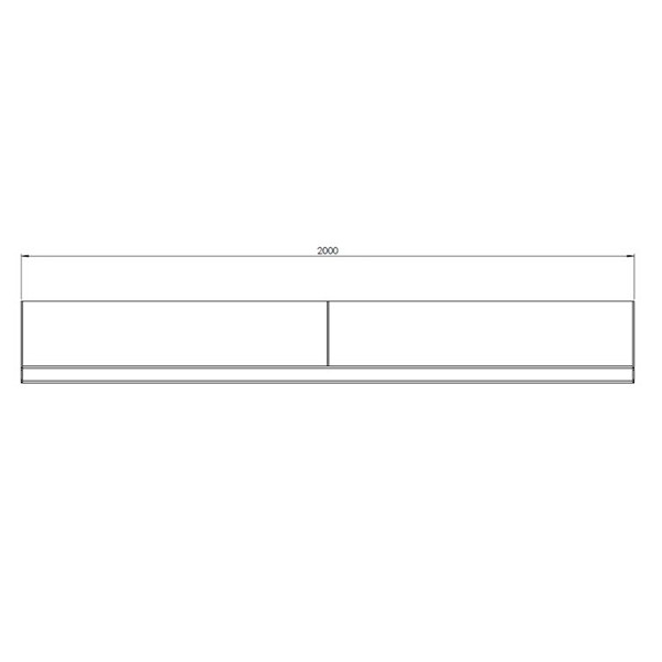 Cortenstaal keerwand recht 200x20x40 cm