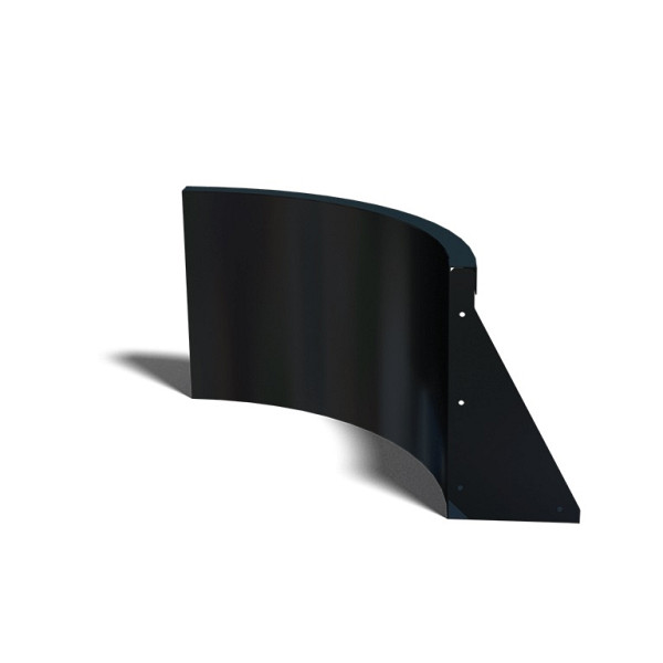 Gepoedercoat staal keerwand binnenbocht 50x50x40 antraciet grijs