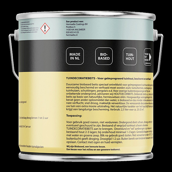 Tuindecoratiebeits Aqua Blue Dekkend  - 2500 ml