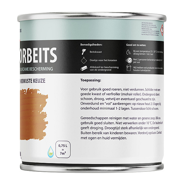 Houtdecorbeits Transparant Eiken - 750 ml
