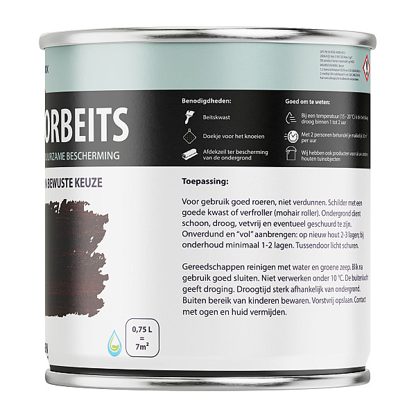 Houtdecorbeits Transparant Noten - 750 ml