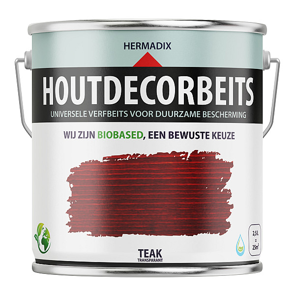 Houtdecorbeits Transparant Teak - 2500 ml