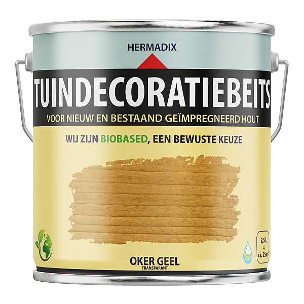 uindecoratiebeits Oker Geel Transparant  - 2500 ml