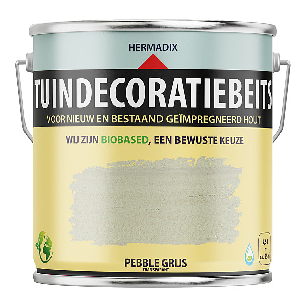 Tuindecoratiebeits Pebble Grijs Transparant  - 2500 ml