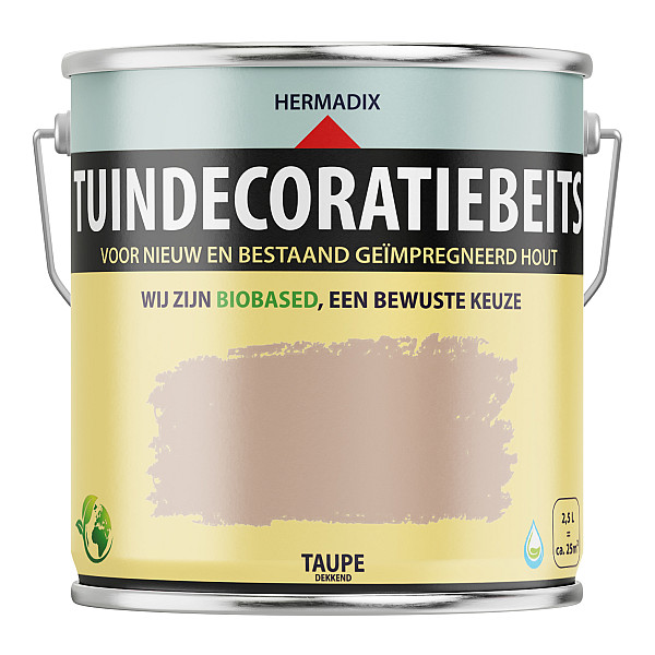 Tuindecoratiebeits Taupe Dekkend  - 2500 ml