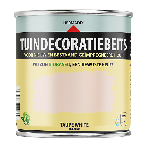 Tuindecoratiebeits Taupewhite Dekkend  - 750 ml
