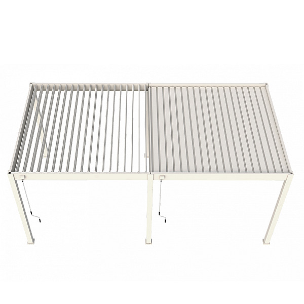 Shuttershade Aluminium Pergola 360x530x255cm White RAL 9016 Vrijstaand