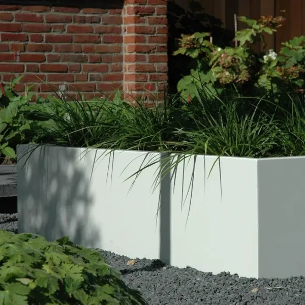 Plantenbak Carrez met bodem aluminium 100x100x100 cm