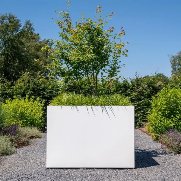 Plantenbak Carrez met bodem aluminium 40x40x100 cm