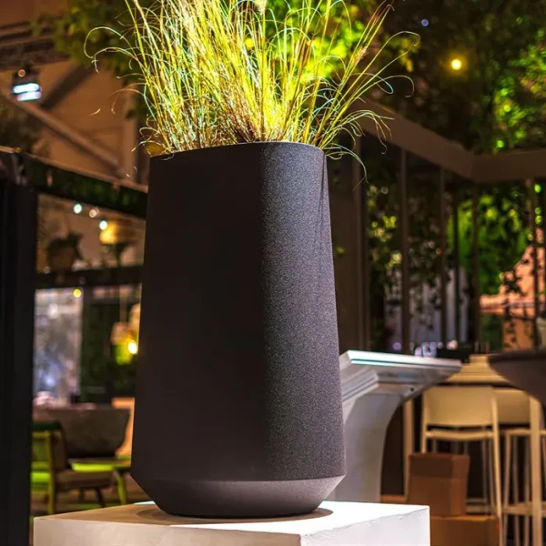 Plantenbak Velis aluminium Ø70x80 cm coated