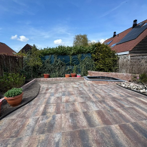 Budget Terrastegel 60x60x4 cm Omber