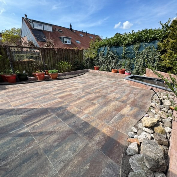 Budget Terrastegel 60x60x4 cm Omber