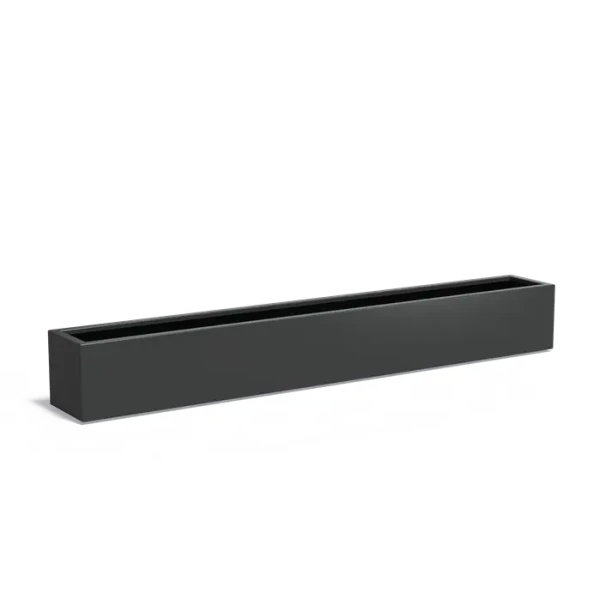 Plantenbak Carrez met bodem aluminium 300x40x40 cm