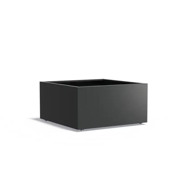 Plantenbak Carrez met wielen aluminium 120x120x60 cm