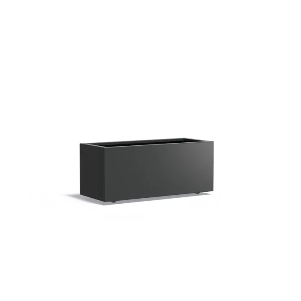 Plantenbak Carrez met wielen aluminium 120x50x50 cm